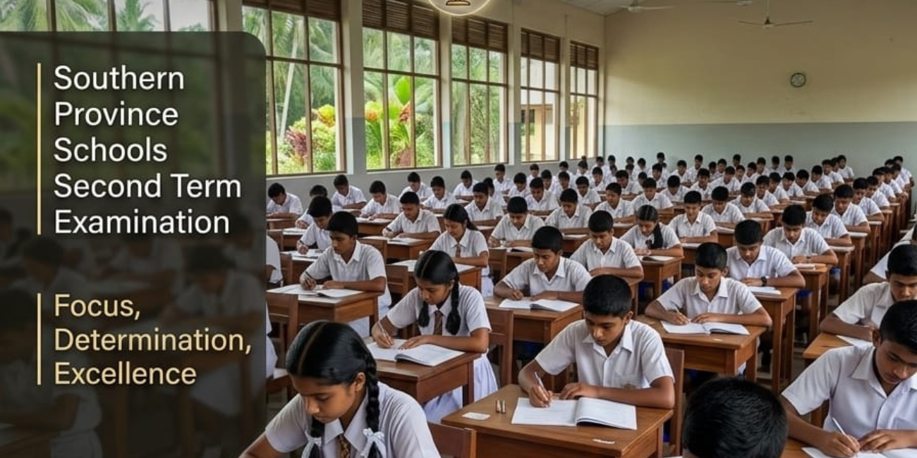 දකුණු පළාතේ 09 ශ්‍රේණියේ දෙවන වාර විභාග ප්‍රශ්න පත්‍රයක් කල් යයි – අලුත් දිනය මෙන්න